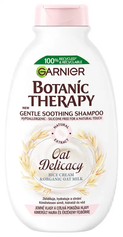 GARNIER Botanic Therapy Oat Delicacy Kíméletesen nyugtató Sampon 400 ml