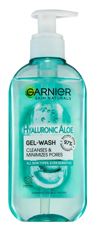 GARNIER Skin Naturals Hyaluronic Aloe arctisztító gél 200 ml