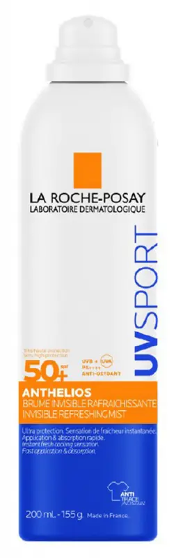 LA ROCHE-POSAY Anthelios UV SPORT Frissítő fényvédő permet SPF50+ (200 ml)
