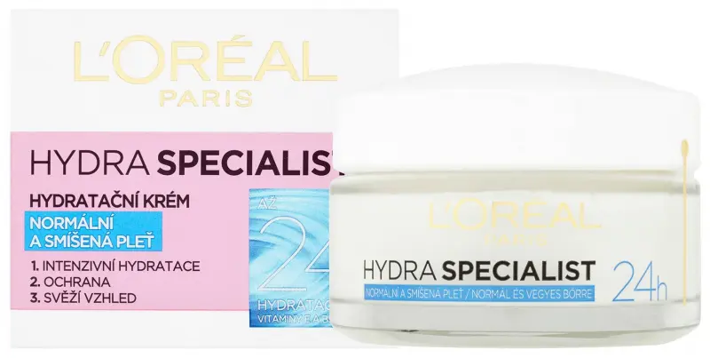L'ORÉAL PARIS Hydra Specialist nappali arckrém - normál és vegyes bőrre 50 ml