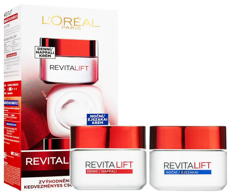 L'ORÉAL PARIS Revitalift nappali és éjszakai krém csomag (50+50 ml)