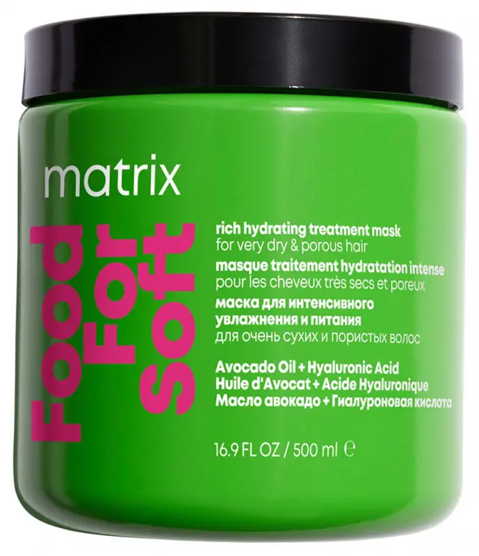 MATRIX Food For Soft Intenzíven hidratáló ápoló pakolás 500 ml