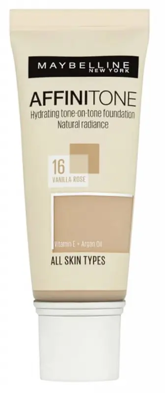 MAYBELLINE Affinitone hidratáló alapozó,16 Vanilla Rose (30 ml)