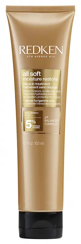 REDKEN All Soft Moisture Resture Öblítést nem igénylő hidratáló és tápláló ápoló 150 ml